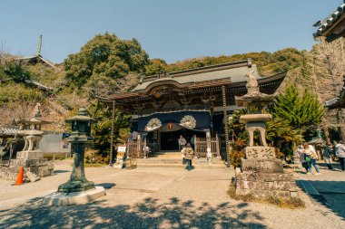 Kirihataji Tapınağı, Tokushima, Japonya 'daki Shikoku Hac yolculuğunun 10. durağı - 2 2025 olabilir. Yüksek kalite fotoğraf