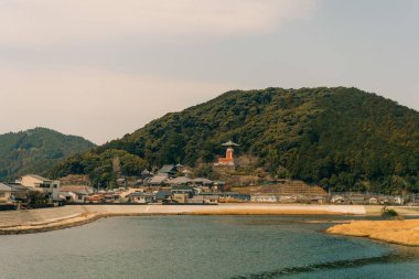 Minami, Kaifu Bölgesi, Tokushima, Japonya 'nın hava manzarası. Yüksek kalite fotoğraf