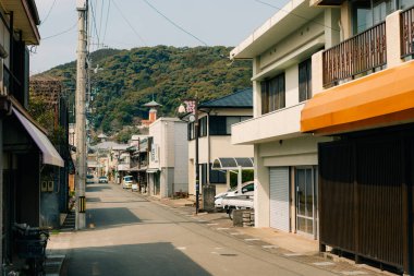Tokushima, Japonya - 3 Mayıs 2025 Havadan Minami, Kaifu Bölgesi. Yüksek kalite fotoğraf