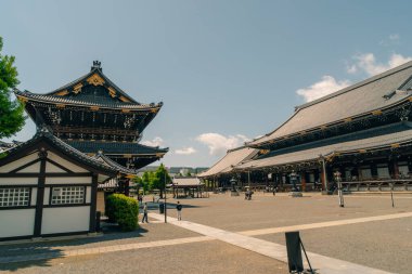  Kyoto Japonya - 2 Mayıs 2025 Higashi Honganji Goeido tapınağı, Jodo-shin Budizmi 'nin Otani grubunun baş tapınağı. Yüksek kalite fotoğraf