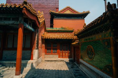 Pekin, Çin Yasak Şehir Kuzey Kapısı 'nda. Yüksek kalite fotoğraf