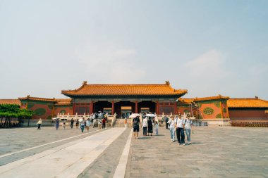 Pekin, Çin Yasak Şehir Kuzey Kapısı 'nda. Yüksek kalite fotoğraf