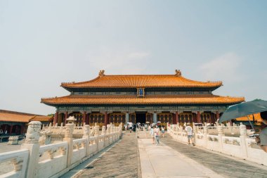 Pekin, Çin Yasak Şehir Kuzey Kapısı 'nda. Yüksek kalite fotoğraf