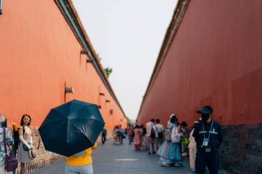 Pekin, Çin Yasak Şehir Kuzey Kapısı 'nda. Yüksek kalite fotoğraf