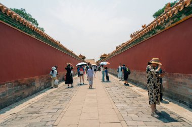 Pekin, Çin Yasak Şehir Kuzey Kapısı 'nda. Yüksek kalite fotoğraf