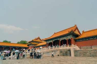 Pekin, Çin Yasak Şehir Kuzey Kapısı 'nda. Yüksek kalite fotoğraf