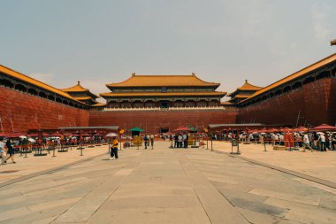 Pekin, Çin Yasak Şehir Kuzey Kapısı 'nda. Yüksek kalite fotoğraf