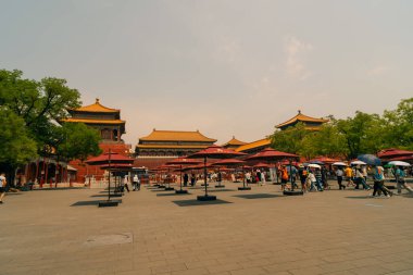 Pekin, Çin Yasak Şehir Kuzey Kapısı 'nda. Yüksek kalite fotoğraf