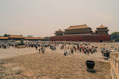 Pekin, Çin Yasak Şehir Kuzey Kapısı 'nda. Yüksek kalite fotoğraf