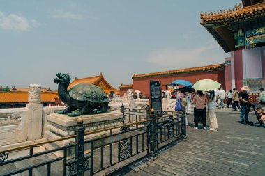 Pekin, Çin Yasak Şehir Kuzey Kapısı 'nda. Yüksek kalite fotoğraf