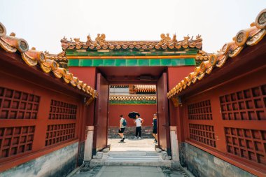 Pekin, Çin Yasak Şehir Kuzey Kapısı 'nda. Yüksek kalite fotoğraf