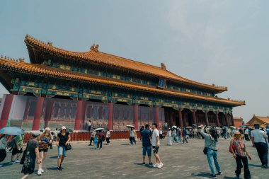 Pekin, Çin Yasak Şehir Kuzey Kapısı 'nda. Yüksek kalite fotoğraf