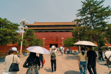Pekin, Çin Yasak Şehir Kuzey Kapısı 'nda. Yüksek kalite fotoğraf