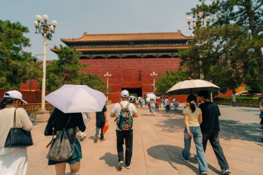 Pekin, Çin Yasak Şehir Kuzey Kapısı 'nda. Yüksek kalite fotoğraf