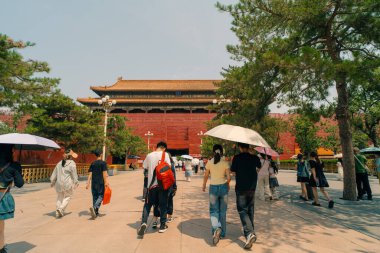 Pekin, Çin Yasak Şehir Kuzey Kapısı 'nda. Yüksek kalite fotoğraf