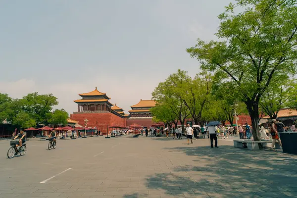 Pekin, Çin Yasak Şehir Kuzey Kapısı 'nda. Yüksek kalite fotoğraf