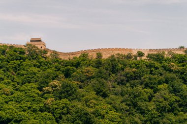 Çin 'in Pekin yakınlarındaki Mutianyu' daki Çin Seddi. Yüksek kalite fotoğraf
