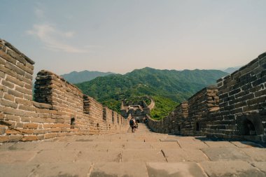  Pekin, Çin - 3 Mayıs 2025 Mutianyu 'daki Büyük Duvar. Yüksek kalite fotoğraf