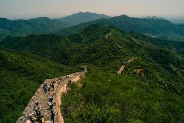  Pekin, Çin - 3 Mayıs 2025 Mutianyu 'daki Büyük Duvar. Yüksek kalite fotoğraf