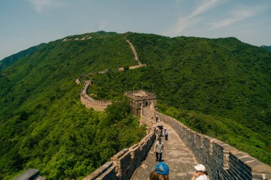  Pekin, Çin - 3 Mayıs 2025 Mutianyu 'daki Büyük Duvar. Yüksek kalite fotoğraf