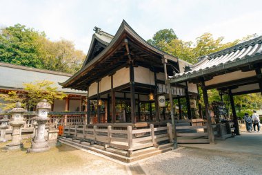 Japonya, Nara - 2 Mayıs 2025 Nara Parkı ve Todaiji Tapınağı, Todaiji Kompleksi. Yüksek kalite fotoğraf