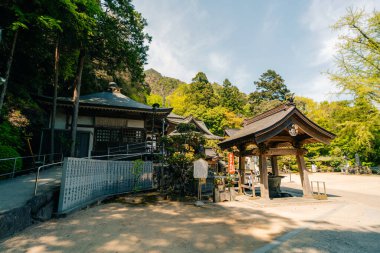 Shikoku, JAPAN - 2 Mayıs 2025 Okubo Tapınağı No: 88, Kagawa Bölgesi, Japonya. Yüksek kalite fotoğraf