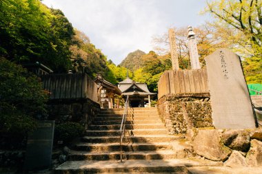 Shikoku, JAPAN - 2 Mayıs 2025 Okubo Tapınağı No: 88, Kagawa Bölgesi, Japonya. Yüksek kalite fotoğraf