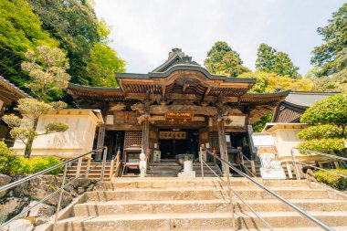 Shikoku, JAPAN - 2 Mayıs 2025 Okubo Tapınağı No: 88, Kagawa Bölgesi, Japonya. Yüksek kalite fotoğraf