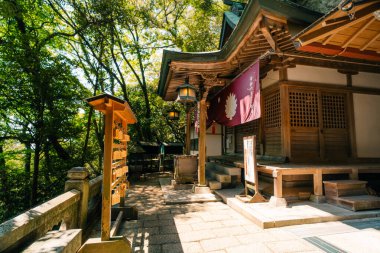 Shikoku, Japonya - 2 Mayıs 2025 Yakuri Tapınağı No. Japonya 'nın Kagawa bölgesindeki Shikoku Haccında 85 kişi. Yüksek kalite fotoğraf