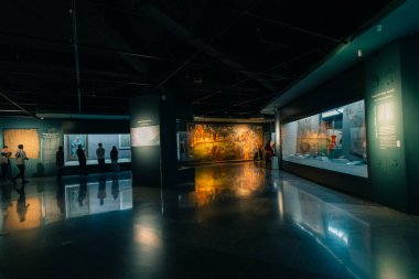  ULAANBAATAR. Moğollar. 18 Mayıs 20125 Cengiz Han Ulusal Müzesi Moğolistan. - Evet. Yüksek kalite fotoğraf