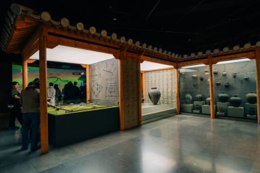  ULAANBAATAR. Moğollar. 18 Mayıs 20125 Cengiz Han Ulusal Müzesi Moğolistan. - Evet. Yüksek kalite fotoğraf