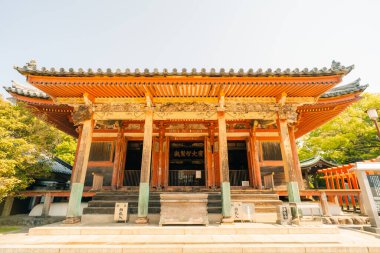 Shikoku, Japonya - 2 Mayıs 2025 Yashima Tapınağı No. Japonya 'nın Kagawa bölgesindeki Shikoku Haccında 84 kişi. Yüksek kalite fotoğraf