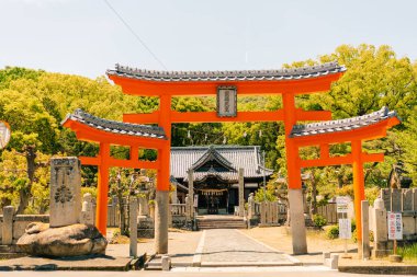 Shikoku, Japonya - 2 Mayıs 2025 Tenno Tapınağı No. Shikoku haccında 79 kişi. Yüksek kalite fotoğraf