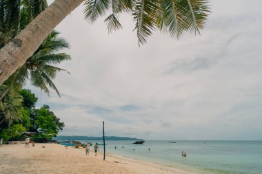 Boracay Adası, Filipinler - 2 Mayıs 2025 Lambros Point, Diniwid Sahili. Yüksek kalite fotoğraf