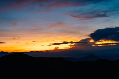 Dağ Pulag, Dağ Eyaleti, Filipinler. Yüksek kalite fotoğraf