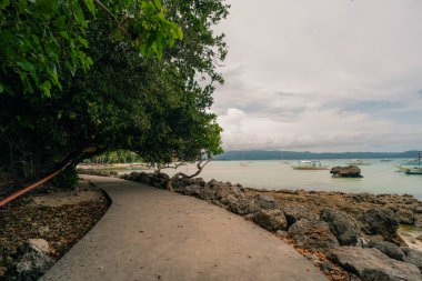 Boracay Adası, Filipinler - 2 Mayıs 2025 Lambros Point, Diniwid Sahili. Yüksek kalite fotoğraf