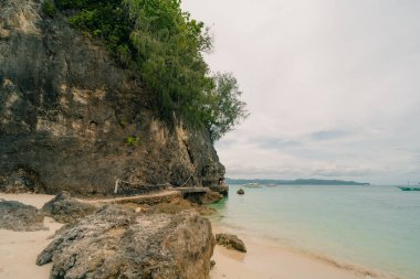 Boracay Adası, Filipinler - 2 Mayıs 2025 Lambros Point, Diniwid Sahili. Yüksek kalite fotoğraf