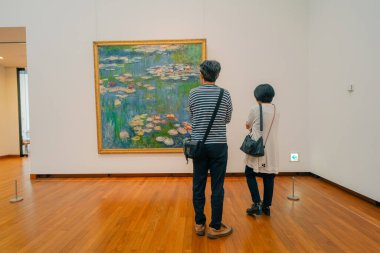 Tokyo, Japonya - 2 Ağustos 2025 Ulusal Batı Sanatları Müzesi. Yüksek kalite fotoğraf