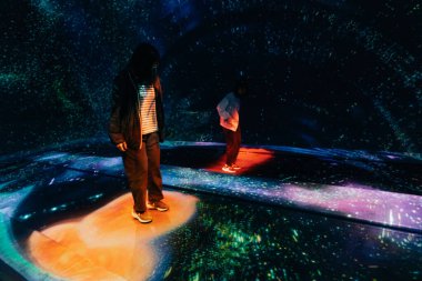 Tokyo, Japonya - 3 Ağustos 2025 Tokyo 'daki Laboratuar Gezegenleri Sanat Müzesi. Yüksek kalite fotoğraf