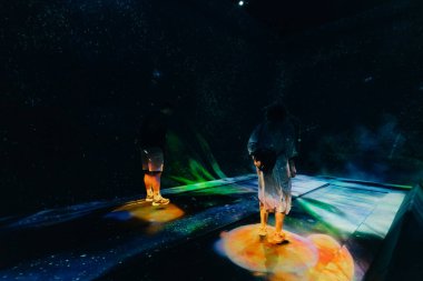 Tokyo, Japonya - 3 Ağustos 2025 Tokyo 'daki Laboratuar Gezegenleri Sanat Müzesi. Yüksek kalite fotoğraf