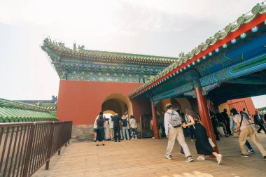 Pekin, Çin - 2 Mayıs 2025 Cennet Tapınağı 'ndaki efsanevi pavyon. Yüksek kalite fotoğraf