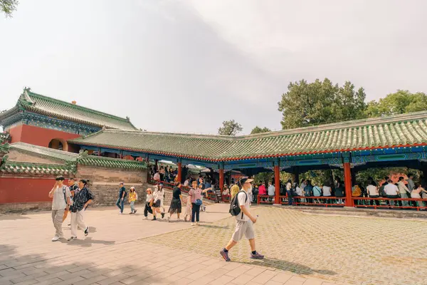 Pekin, Çin - 2 Mayıs 2025 Cennet Tapınağı 'ndaki efsanevi pavyon. Yüksek kalite fotoğraf