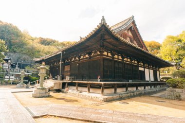 Shikoku, JAPONYA - 2 Mayıs 2025 Shikoku haccında 52 numaralı Taisanji Tapınağı. Yüksek kalite fotoğraf