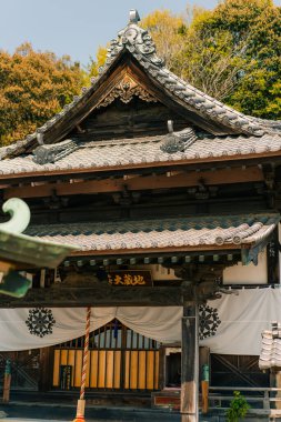 Shikoku, Japonya - 2 Mayıs 2025 No.56 Taisan Tapınağı, Shikoku haccında. Yüksek kalite fotoğraf