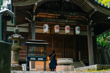 Shikoku, JAPAN - 2 Mayıs 2025 Temple 64, Maegamiji Shikoku haccında. Yüksek kalite fotoğraf