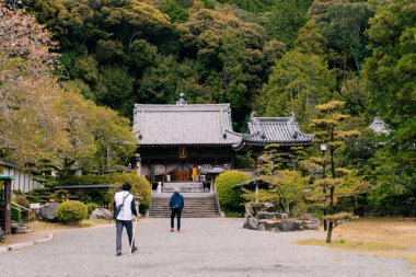 Shikoku, Japonya - 2 Mayıs 2025 No. 50 Hantaji Tapınağı, Shikoku haccında. Yüksek kalite fotoğraf