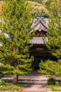 Shikoku, Japonya - 2 Mayıs 2025 Sankaku ij Tapınağı No. Shikoku haccında 65 kişi. Yüksek kalite fotoğraf