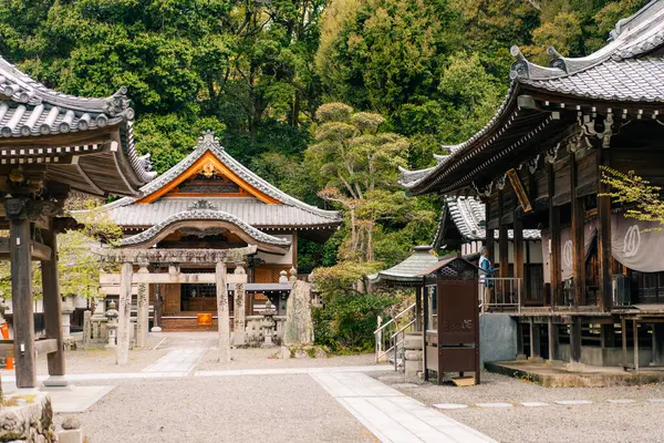 Shikoku, Japonya - 2 Mayıs 2025 No. 50 Hantaji Tapınağı, Shikoku haccında. Yüksek kalite fotoğraf