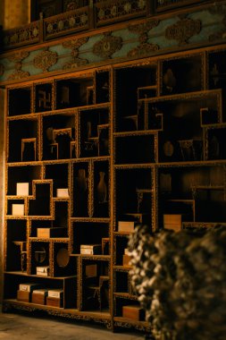 Pekin, Çin - 2 Mayıs 2025 Yasak Şehir. İç mekan. Yüksek kalite fotoğraf