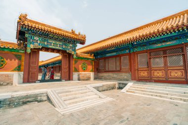 Pekin, Çin - 2 Mayıs 2025 Yasak Şehir Kuzey Kapısı. Yüksek kalite fotoğraf